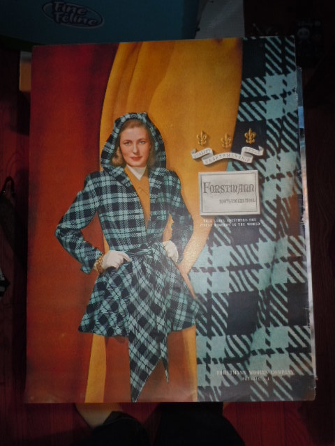 Vintage Forstmann Woolen Company Women in Jacket Print Magazine Ad 1946 - $8.99