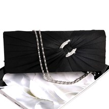 Evening Handbag Purse Women Bling Rhinestone Bridal  Clutch Bag Chain - £51.42 GBP