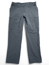 Duluth Mens 36x34 Pants Grey Relaxed Fit Stretch Flexpedition Zip Cargo ... - $39.00