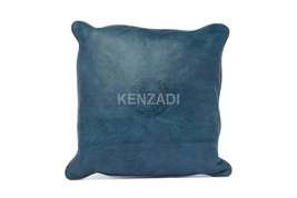 Moroccan Leather Pillow, Blue Jeans traditional Throw Pillow Case by Kenzadi - £56.02 GBP