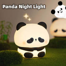 Panda LED Night Light Cute Silicone Night Light USB Rechargeable Touch N... - $63.00