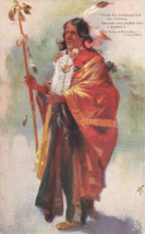 Raphael Tuck &amp; Son&#39;s Native American  Oilette No 1360 Postcard J46 - £11.29 GBP