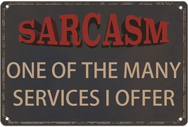 Funny Sarcastic Metal Signs For Garage Office Signs, Man Cave Bar Personalized - £31.23 GBP