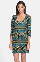 Nwt Plenty By Tracy Reese Lisette Printed Jersey Shift Dress M - £39.14 GBP