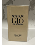 Giorgio Armani ACQUA DI GIO ABSOLU 2,5 oz/ 75 ml Eau de Parfum Uomo NUOV... - $371.94 CAD