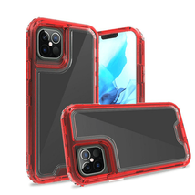 3in1 High-Quality Transparent Snap-On Hybrid Case for iPhone 13 Pro 6.1&quot; RED - $7.66