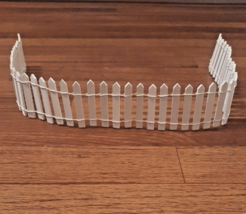 24 Inch Miniature White Picket Fence for Village Scenes or Fairy Garden - £8.81 GBP