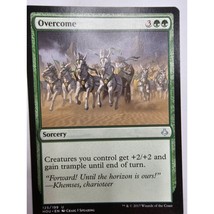 MTG Magic The Gathering Overcome Sorcery Card Green Hour Of Devastation - £5.93 GBP