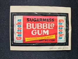 Topps Wacky Packages 2nd Series 1973 SUGARMESS Sticker Bazooka Parody Cr... - $17.61 CAD