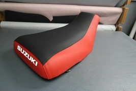Suzuki 500 Vinson Seat Cover 2002 To 2007 Red Sides Black Top Suzuki Logo #RTRYR - £33.68 GBP