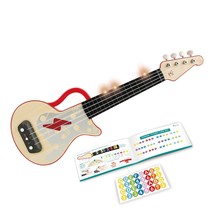 Hape Learn with Lights Electronic Ukulele Red | Leaning and Band Mode | Musical  - £55.14 GBP