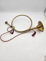 Vintage Brass French Horns 12” X 6 With Gold Maroon Twill - $14.95