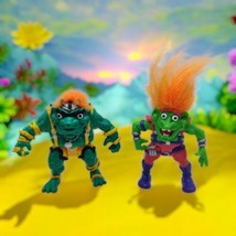 Vintage Warriors Knut Applause Trolls Inventor Bjorn Brute Green Orange Hair - $18.22