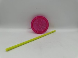 Starbucks Pink / Magenta Replacement Lid &amp; Yellow Straw ONLY - £11.12 GBP