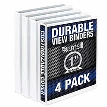 Samsill Durable .5 Inch Binder, Made in the USA, Round Ring Customizable Clear V - $49.61+