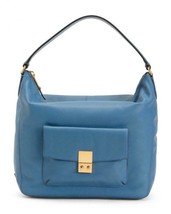 new w tags COLE HAAN Leather Allanna hobo blue  Bag - £137.38 GBP