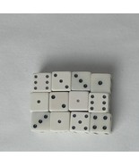 6 Sided White Acrylic Dice lot of 12 - €6,02 EUR