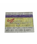METALLICA CREED KID ROCK SEVENDUST CONCERT TICKET STUB 12/29/1999 TROPIC... - $34.17 CAD