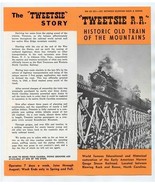 Tweetsie R R Historic Old Train in the Mountains Brochure Boone North Ca... - £14.02 GBP