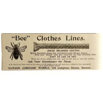 Bee Clothes Lines 1894 Advertisement Victorian Samson Cordage Boston ADBN1ddd - $19.99