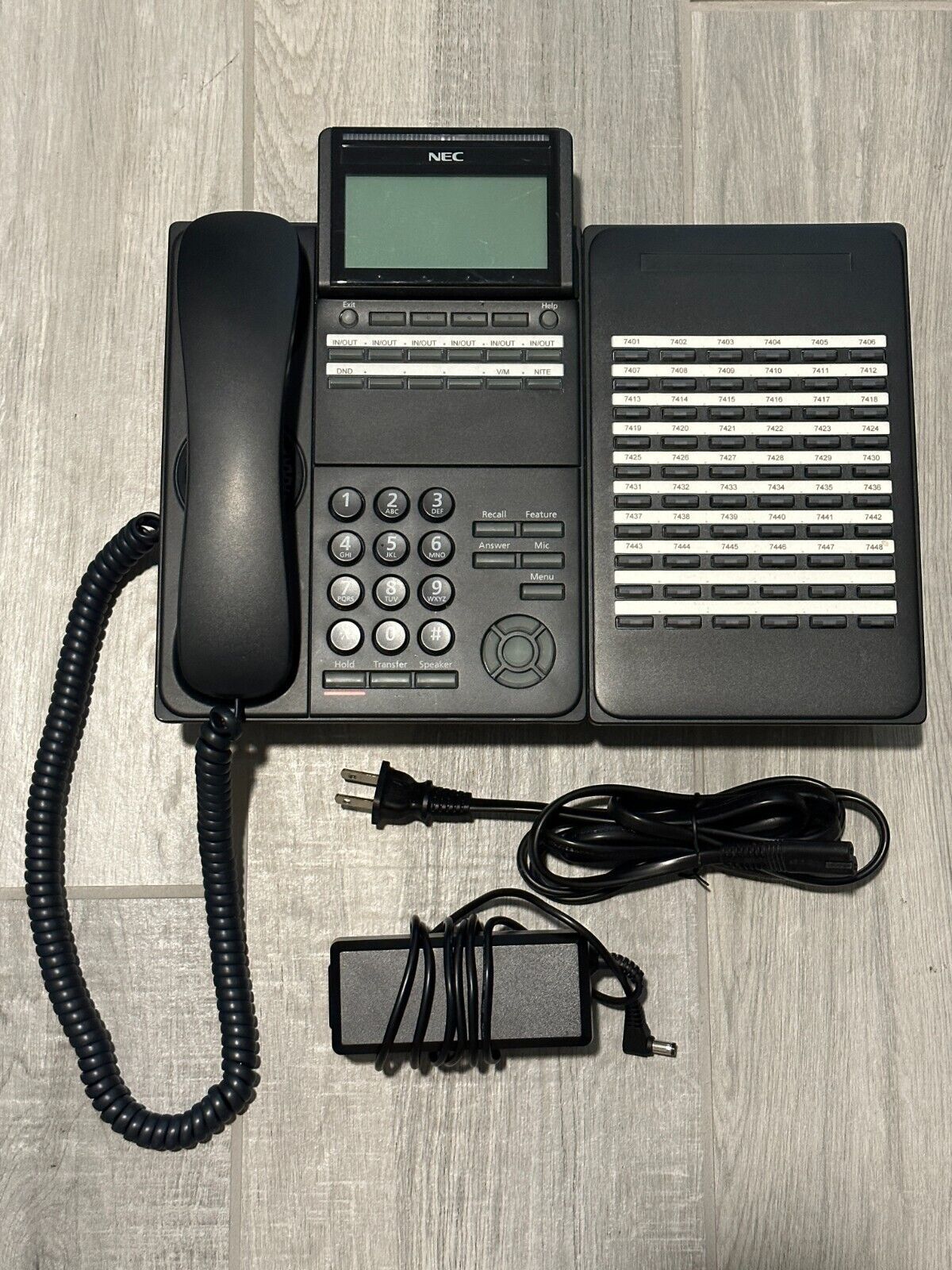 NEC DTK-12D-1 (BK) + DCK-60-1(BK) DT500 Series Digital Office Phone with cord - $183.14