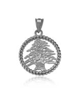 Sterling Silver Lebanese Cedar Tree Pendant Necklace 925 Lebanon Charm - $34.82 CAD - $62.70 CAD