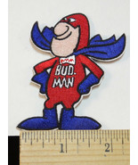 BUDWEISER BUD MAN BEER EMBROIDERED IRON-ON PATCH  - £8.60 GBP