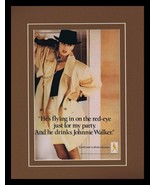 1988 Johnnie Walker Whisky Framed 11x14 ORIGINAL Vintage Advertisement - £27.17 GBP