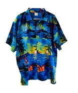 Vintage Rima Men&#39;s Hawaiian Aloha Shirt Ocean Sailing XL - £18.43 GBP