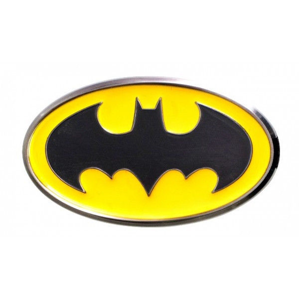 Batman Costume Chest Bat Comic Logo Enamel Metal Colored Pewter Pin NEW UNUSED - £6.32 GBP