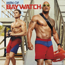 Men of Baywatch Movie 16 Month 2018 Photo Wall Calendar NEW SEALED - £11.59 GBP