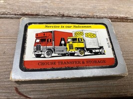 Vtg Allied Van Lines Advertising Playing Cards Crouse Transfer Carroll Iowa - £15.82 GBP