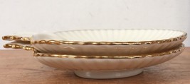 Pair 2 Vtg Lenox Shell Shaped Dish Gold Trim Aegean Collection Porcelain... - £39.95 GBP