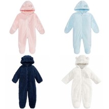First Impressions Baby Hooded Footed Faux-Sherpa Bunting Snowsuit - £12.88 GBP