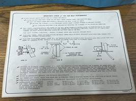 Genuine Ford Tractor Part # 7500873 Operator&#39;s Checklist Decal - $27.72