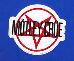 Motley Crue - Pentagram Iron On Sew On Embroidered Patch 3 1/4&quot;x 3&quot; - £5.82 GBP
