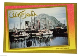 New Vtg San Luis Obispo California Post Card Morro Rock Slo Vacation Ca Travel - £0.77 GBP