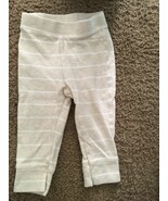 Cloud Island Baby Beige/White Striped Pants Leggings 12 Months —527 - $14.42 CAD