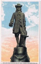 Postcard William Penn Stature On City Hall Tower Philadelphia Pennsylvania  - £2.28 GBP