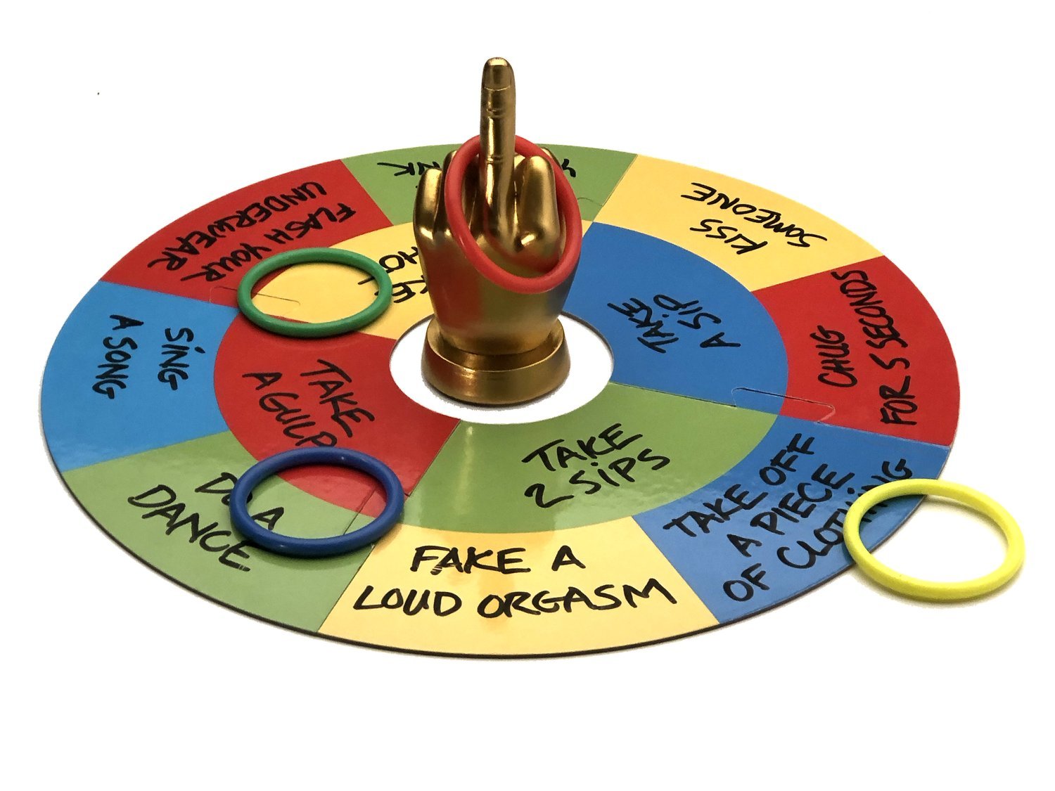 Lets Get F'd Up Middle Finger Ring Toss Game