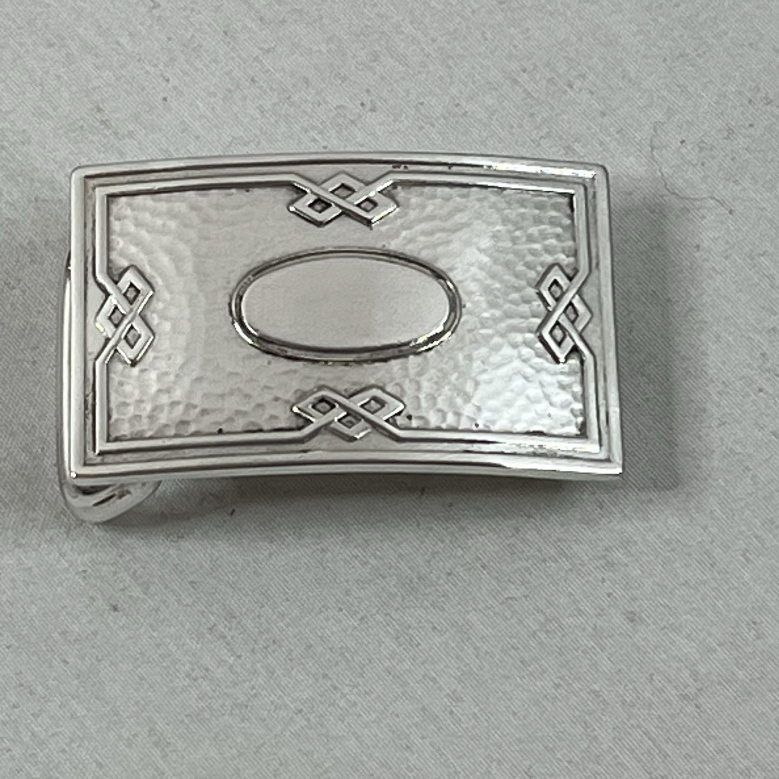 Sterling Silver Celtic Cross Infinity Knot Irish Ireland Vintage Belt Bu... - $169.95