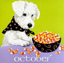 Westie Terrier Halloween October Dog Days Poster Calendar 14 x 11&quot; DWDDCal - £31.96 GBP