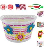 Adorable Kids Bike Basket with Light-Up Flowers - Perfect for Outdoor Ad... - $526.10 MXN