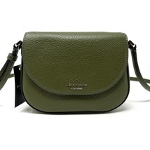 Kate Spade Leila Mini Flap Crossbody Purse in Enchanted Green Leather wl... - £188.57 GBP
