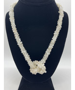 Shades of White Kumihimo Necklace - $109.41 CAD