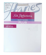 Womens Plus Size Pantyhose 3XL Hanes Silk Reflections Silky Sheer Nude H... - £5.55 GBP