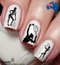 Tennis Player Nail Art Decal Sticker Water Transfer Slider - $4.59