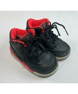 NIKE AIR JORDAN 3 RETRO BLACK/RED/WHITE TODDLER SIZE 5.5C (832033 005) - $33.69 CAD