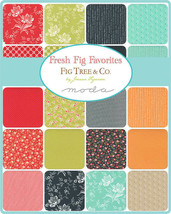 Moda Fresh Fig Favorites 40 1.5&quot; Quilt Fabric Strips 20410HB Honey Bun Fig Tree - £23.21 GBP