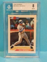 1992 Bowman Baseball Raul Mondesi Rookie Card #64 ⚾⚾ BGS 8.0 NM-MT - £7.27 GBP